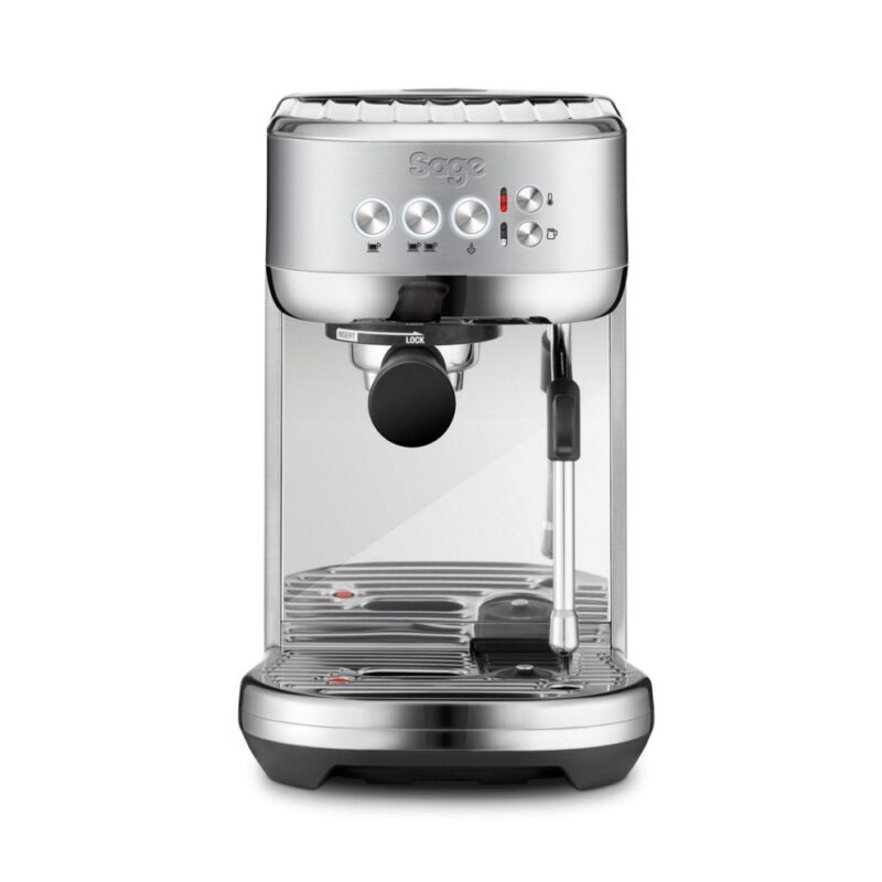 Ασημί μηχανή καφέ espresso cappuccino Sage