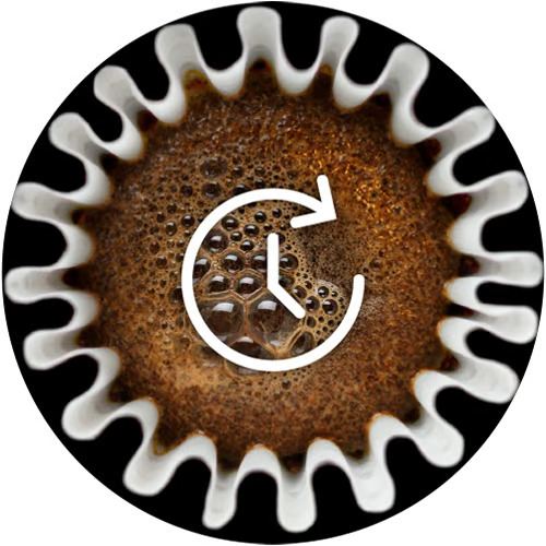 Μηχανή γαλλικού καφέ φίλτρου με ρύθμιση χρόνου άνθισης