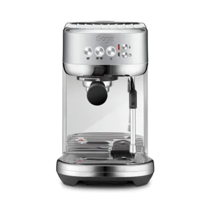 Ασημί μηχανή καφέ espresso cappuccino Sage