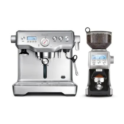 Μηχανή καφέ και μύλος κοπής καφέ espresso cappuccino ιδανικό πακέτο για το σπίτι